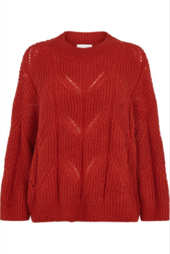 Second Female Pomme Knit O-neck - Bossa Nova