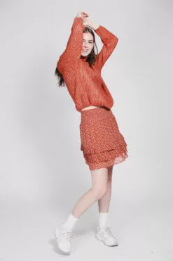 Second Female Ambra Knit T-neck - Carnelian -Second Female Salg i2Z8VgJERtmPwrhrieeS Photo 23 09 2018 16 17 32