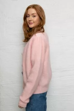 Second Female Brooky Knit Puff Cardigan - Silver Pink 12 Second Female Brooky Knit Puff Cardigan - Silver Pink -Second Female Salg innkj psm te uke33 145