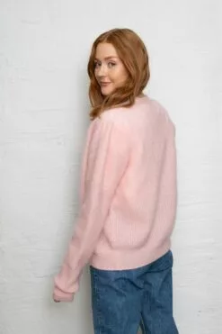 Second Female Brooky Knit Puff Cardigan - Silver Pink 13 Second Female Brooky Knit Puff Cardigan - Silver Pink -Second Female Salg innkj psm te uke33 146