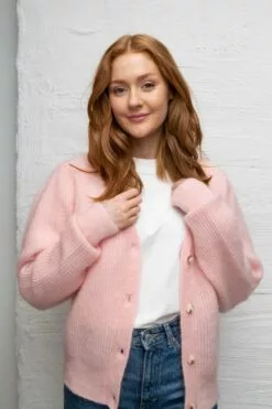 Second Female Brooky Knit Puff Cardigan - Silver Pink 9 Second Female Brooky Knit Puff Cardigan - Silver Pink -Second Female Salg innkj psm te uke33 148
