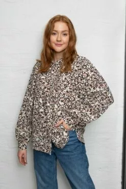 Second Female Berberis Shirt - Moleskin -Second Female Salg innkj psm te uke33 160