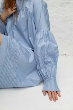 Second Female Henri New Shirt Dress - Brunnera Blue -Second Female Salg innkj psm te uke33 219