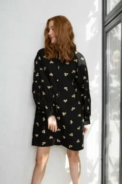 Second Female Wisteria Mini Dress - Black 7 Second Female Wisteria Mini Dress - Black -Second Female Salg innkj psm te uke33 254