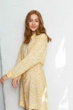 Second Female Belladonna New Dress - Ochre -Second Female Salg innkj psm te uke33 294