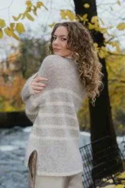 Second Female Ovalis Knit T-Neck - Crockery -Second Female Salg innkjop uke44 secondfemale 13