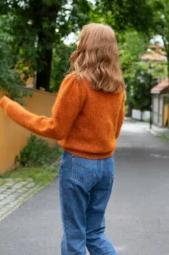 Second Female Brooky Knit Puff O-Neck - Cinnamon Stick -Second Female Salg innkjopsmote uke34 2 69850c55 a47b 4ca5 a77e 5061ba97a038