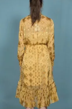 Second Female Bianca Dress - Golden Glow -Second Female Salg jV0hT5DtTDKjmMxUaKNB IMG 4693