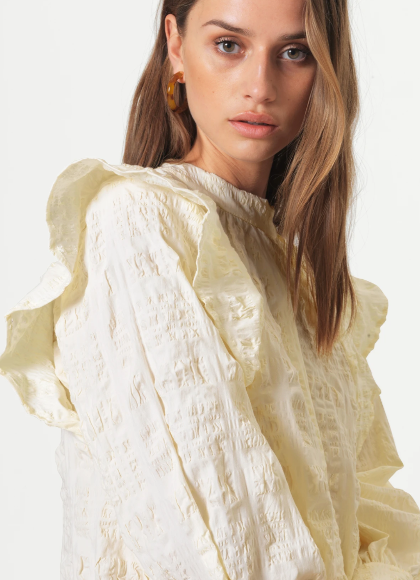Second Female Kale Blouse - Antique White 2 Second Female Kale Blouse - Antique White - Bilde 2