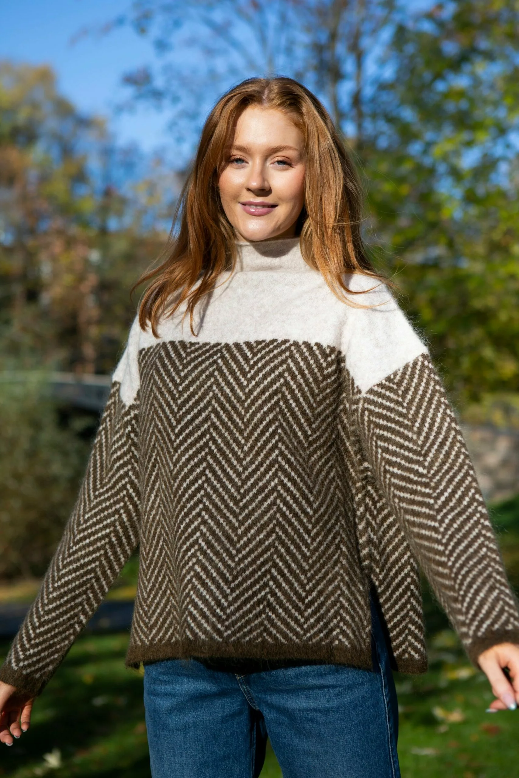 Second Female Herrin Knit T-Neck - Brazilian Sand 4 Second Female Herrin Knit T-Neck - Brazilian Sand - Bilde 4