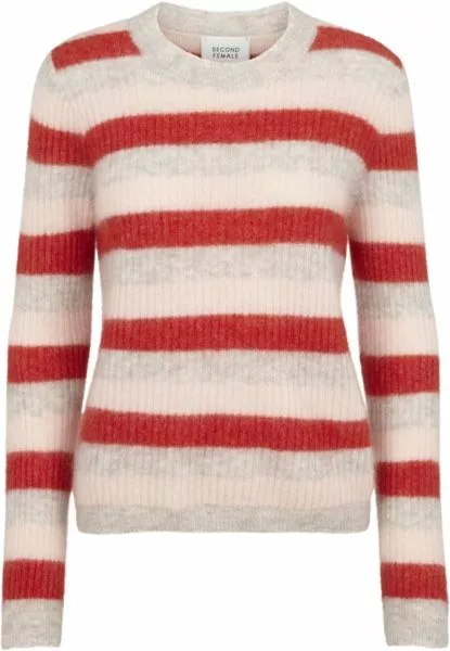 Second Female Stella Knit O-Neck - Valiant Poppy