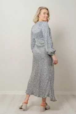 Second Female Rattan Dress - Cornflower Blue -Second Female Salg modell uke13 2 370