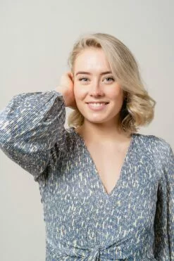 Second Female Rattan Dress - Cornflower Blue -Second Female Salg modell uke13 2 374