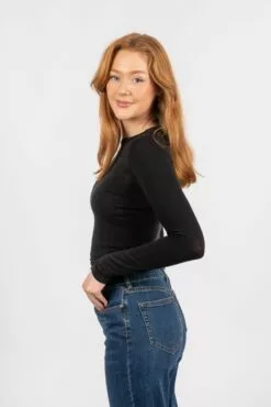 Second Female Matima O-Neck Tee - Black -Second Female Salg modell uke34 32