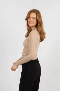 Second Female Matima O-Neck Tee - New Tobacco Brown -Second Female Salg modell uke34 63