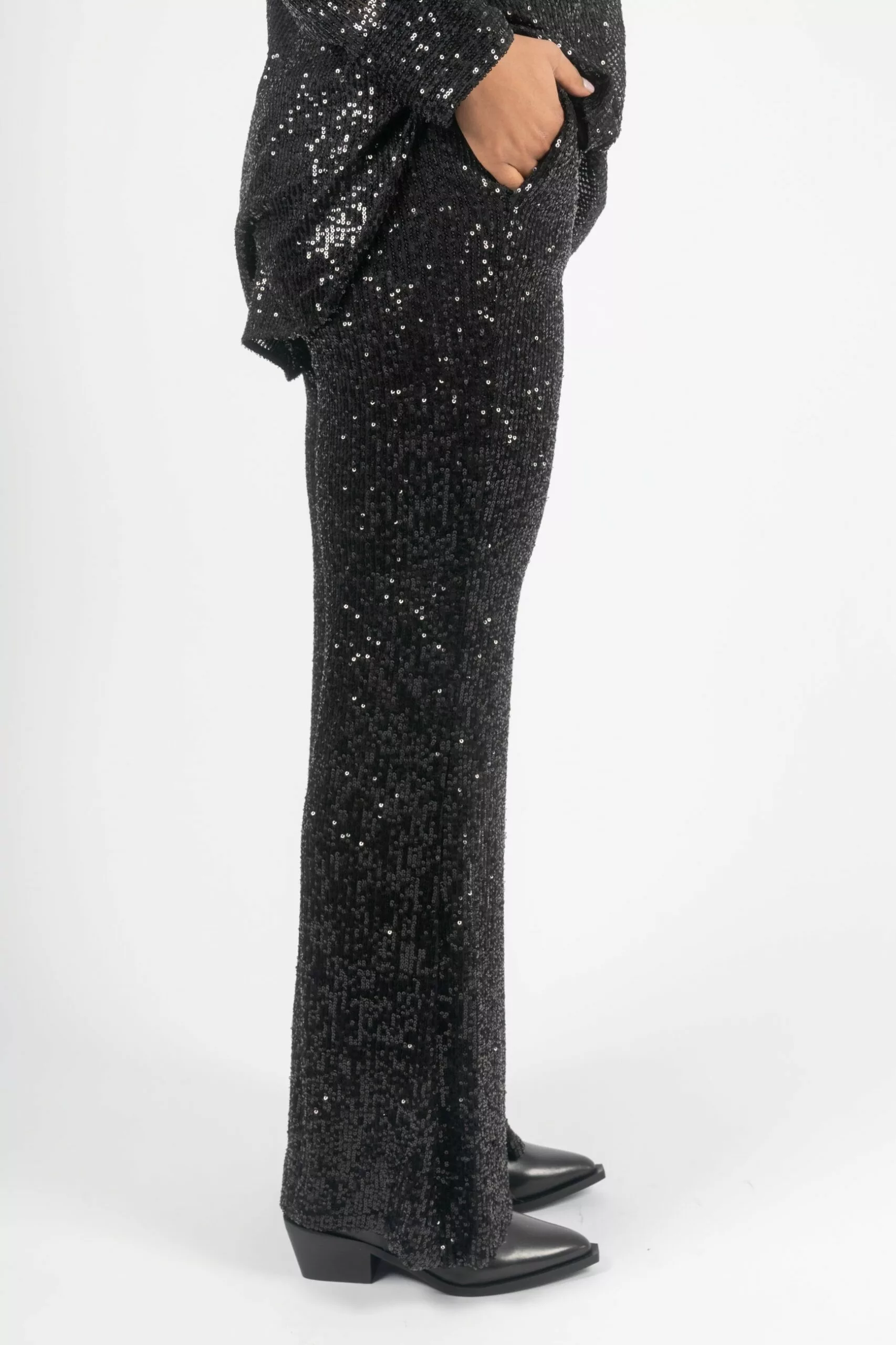 Second Female Shine On Trousers - Black 5 Second Female Shine On Trousers - Black - Bilde 5