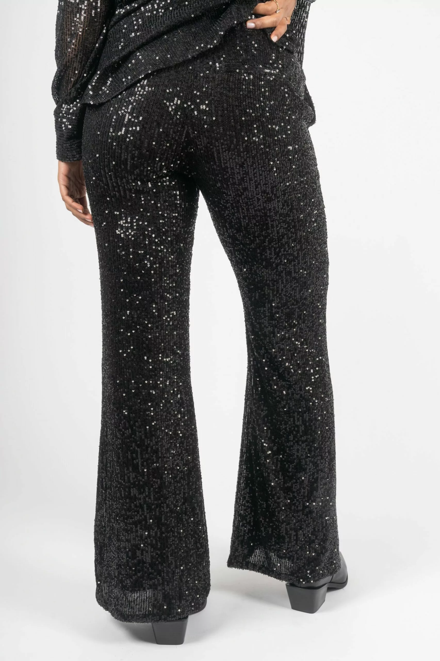 Second Female Shine On Trousers - Black 7 Second Female Shine On Trousers - Black - Bilde 7