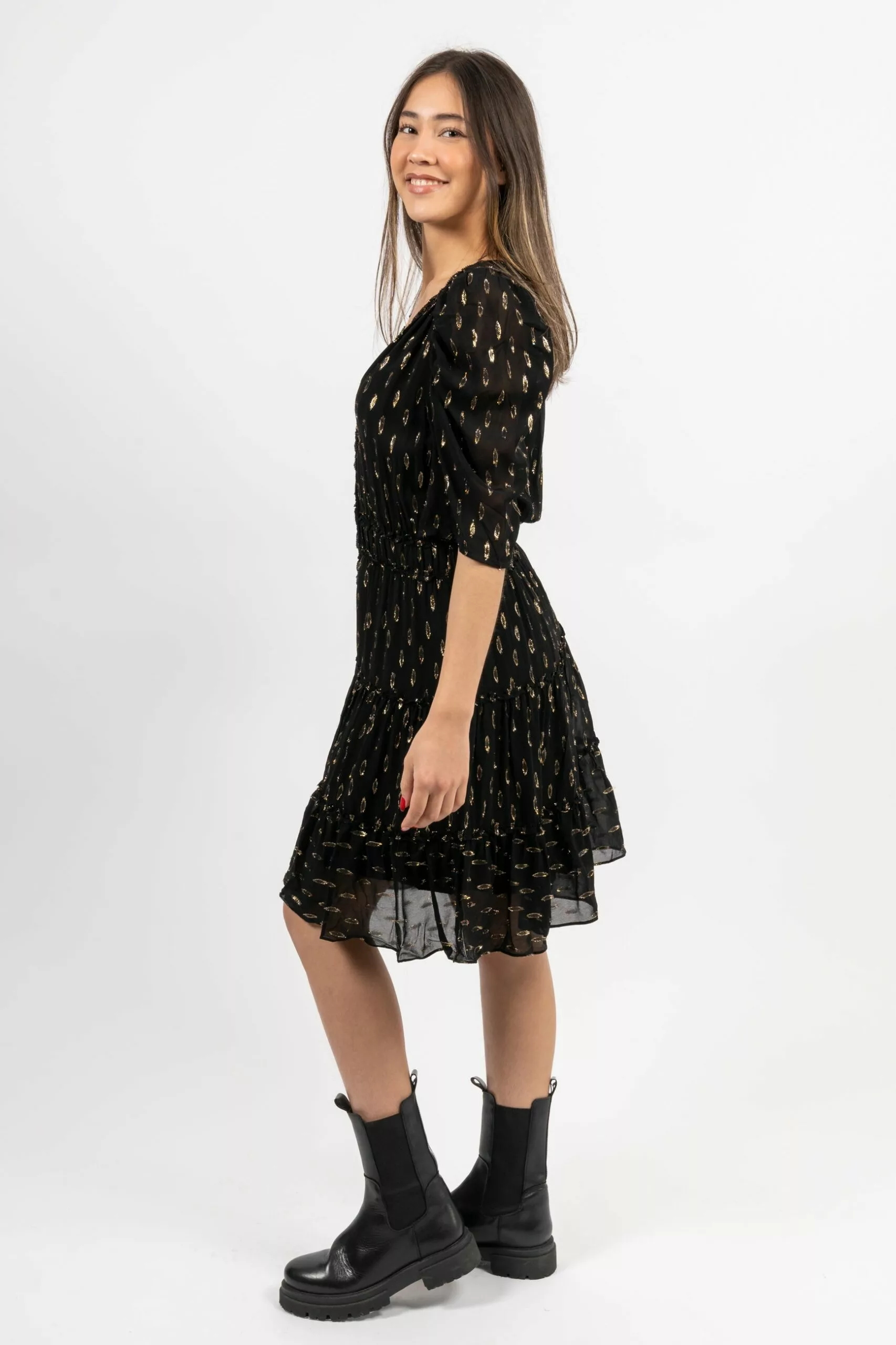 Second Female Chavella Waist Dress - Black 5 Second Female Chavella Waist Dress - Black - Bilde 5