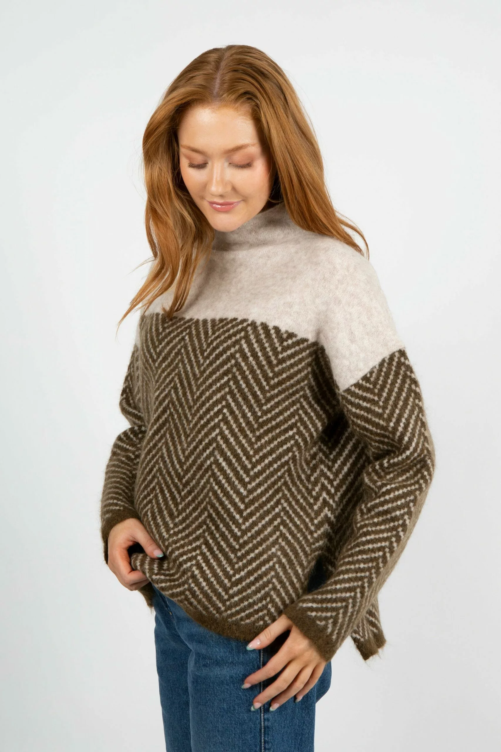 Second Female Herrin Knit T-Neck - Brazilian Sand 14 Second Female Herrin Knit T-Neck - Brazilian Sand - Bilde 14