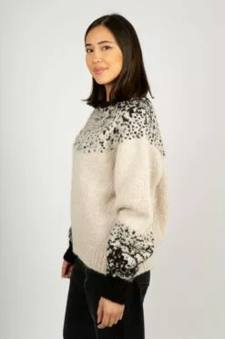 Second Female Eliane Knit O-Neck - Black -Second Female Salg modellbilder uke45 123