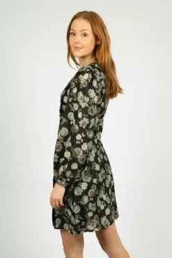 Second Female Ellea Wrap Dress - Black -Second Female Salg modellbilder uke49 99 342