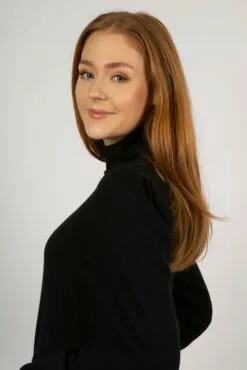 Second Female Rosie Knit T-Neck - Black -Second Female Salg modellshoot uke6 99 4