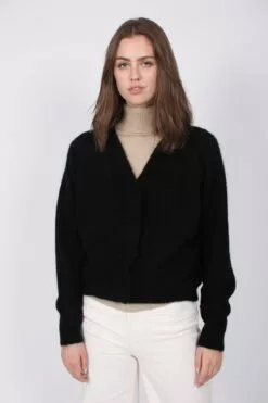 Second Female Brook Knit Boxy Cardigan - Black -Second Female Salg oARL2OfcQvaQ0cjE3Atu IMG 0544