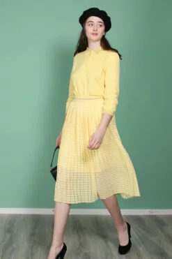 Second Female Ursula Knit Polo - Sunshine -Second Female Salg ooWZnlTcT4a2MroN0C2A IMG 0763