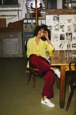 Second Female Yva Trousers - Cabernet -Second Female Salg pHRlKqRrQOKOVAFvScsq second female ss19 08 0344