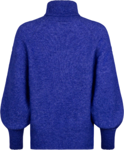 Second Female Brook Knit Oversize T-Neck - Spectrum Blue -Second Female Salg packshots uke1 07 1