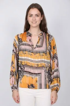 Second Female Valley LS Blouse - Inca Gold -Second Female Salg u0NkjoARNmR1jvdwKGy9 IMG 8520