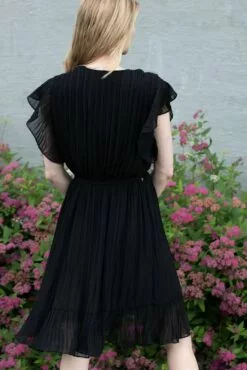 Second Female Mounce Wrap Dress - Black -Second Female Salg vjGqt5EmT8CBbtNt0bte IMG 5016