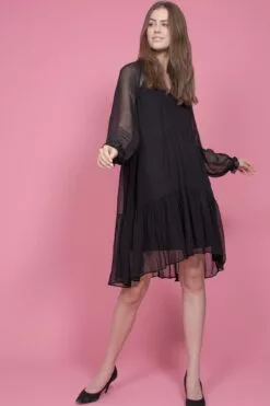 Second Female Liddy Dress - Black -Second Female Salg wgORE3USuqu8413EVPUW IMG 3854