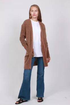 Second Female Brook Knit New Pocket Cape - Brandied Melon -Second Female Salg xBhDskmSo66FUQDJGUcM IMG 5665